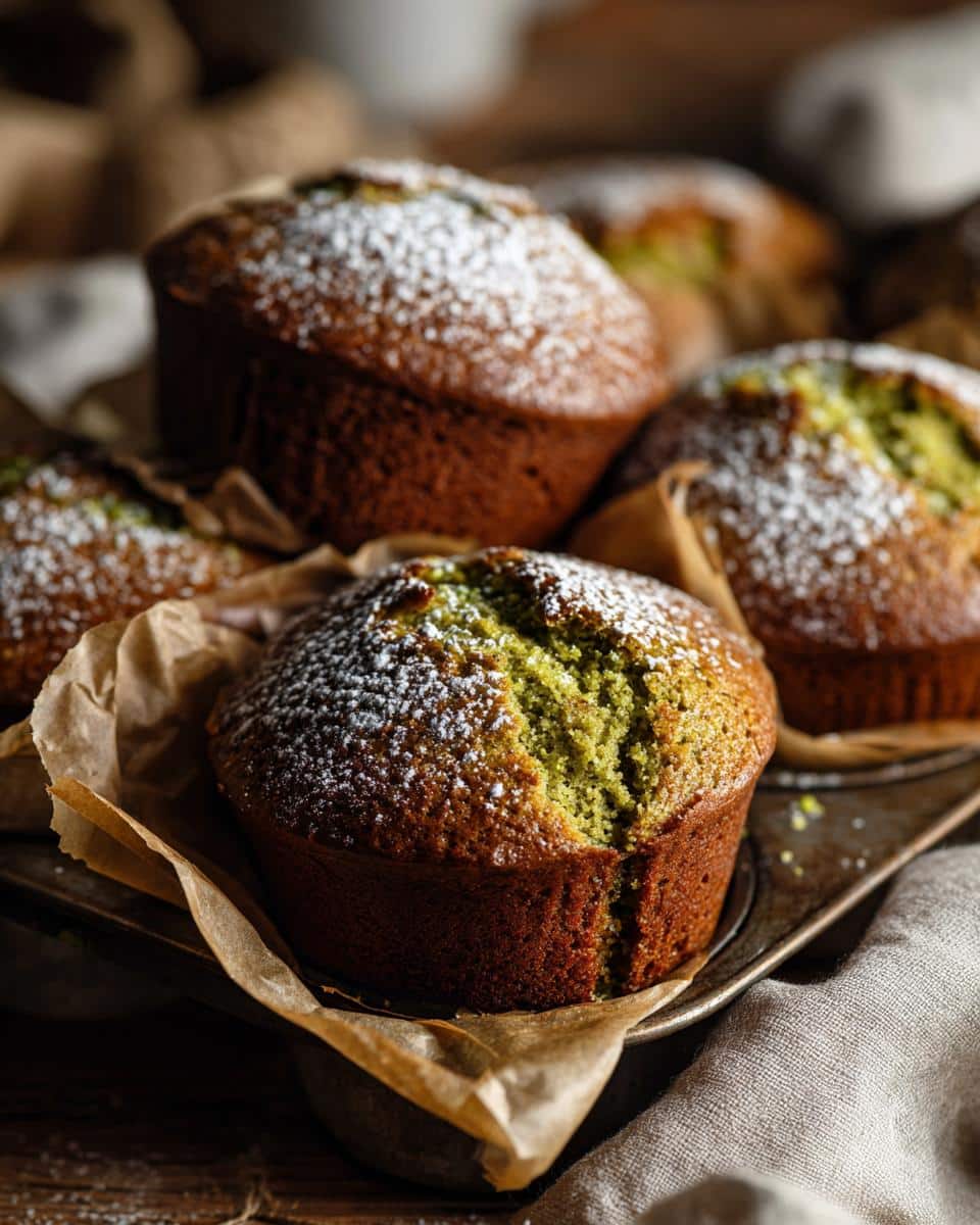 Matcha Muffins - detail 2