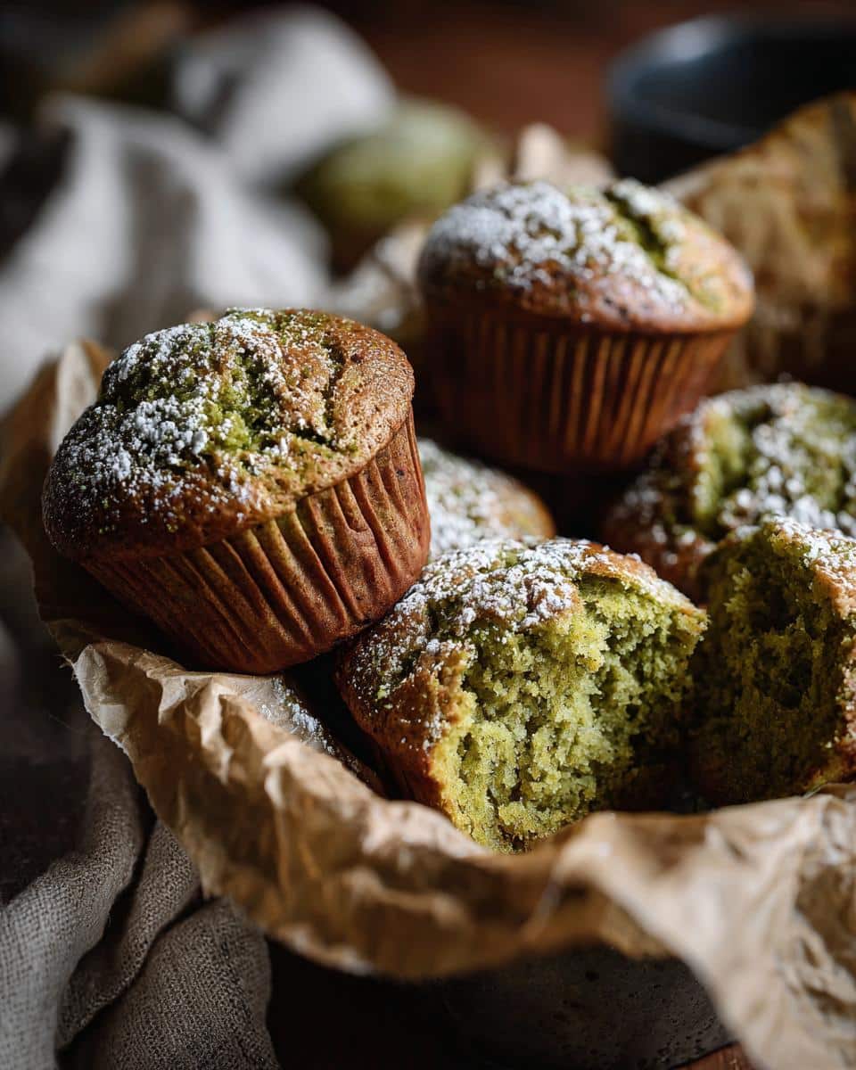 Matcha Muffins - detail 3