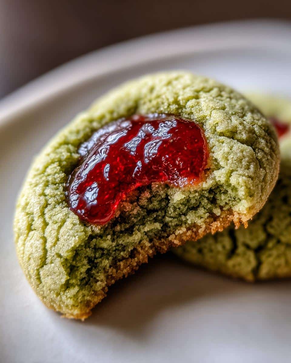 Matcha Thumbprint Cookies - detail 3