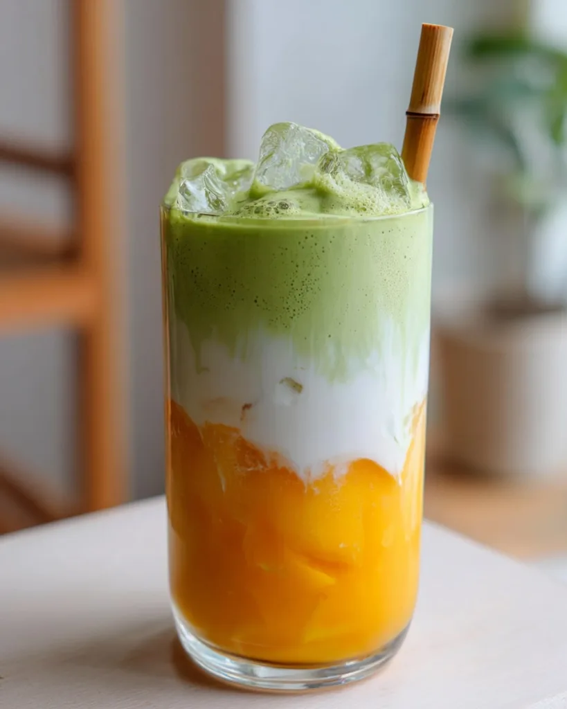 Mango Matcha Latte