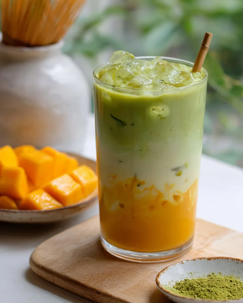 Mango Matcha Latte