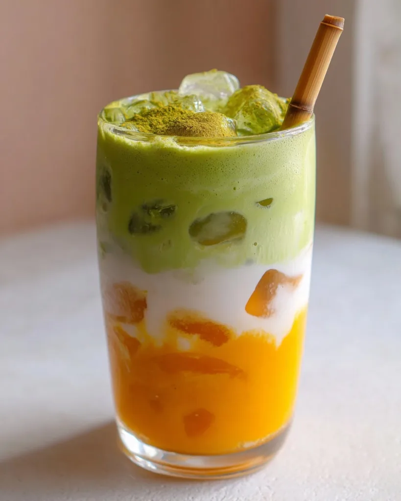 Mango Matcha Latte