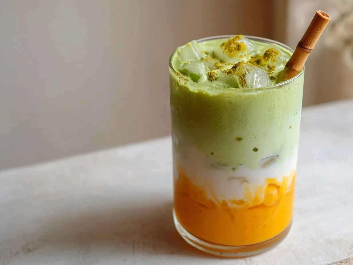 Mango Matcha Latte