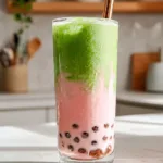Strawberry Matcha Boba
