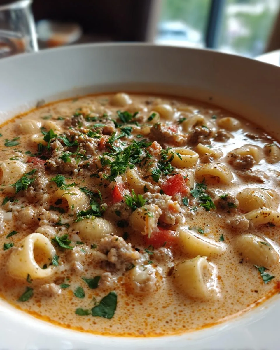Creamy Parmesan Italian Sausage Soup - detail 1
