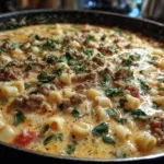 Creamy Parmesan Italian Sausage Soup