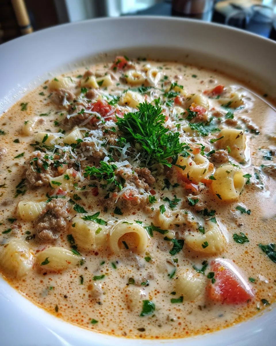 Creamy Parmesan Italian Sausage Soup - detail 4