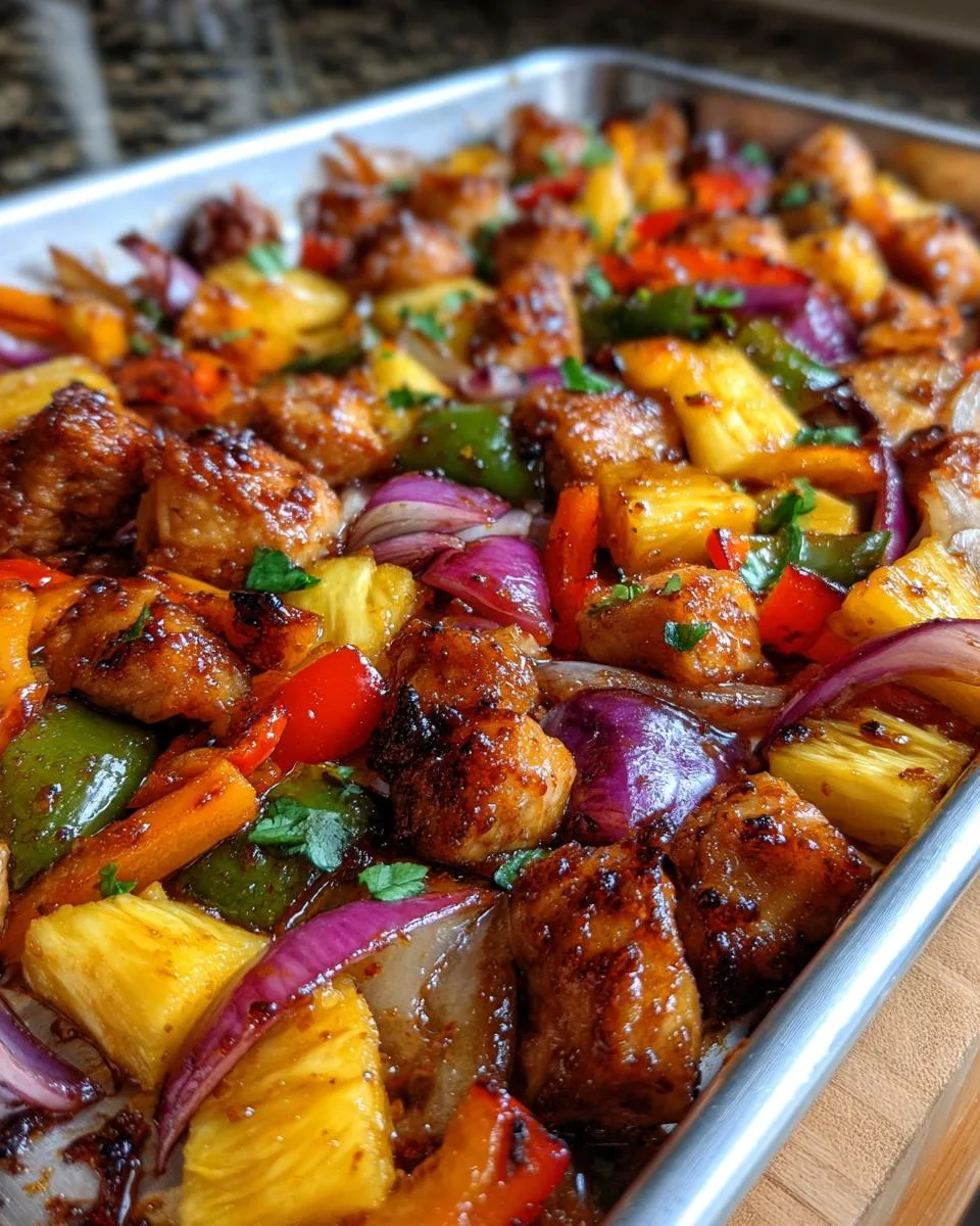 Hawaiian Chicken Sheet Pan - detail 1