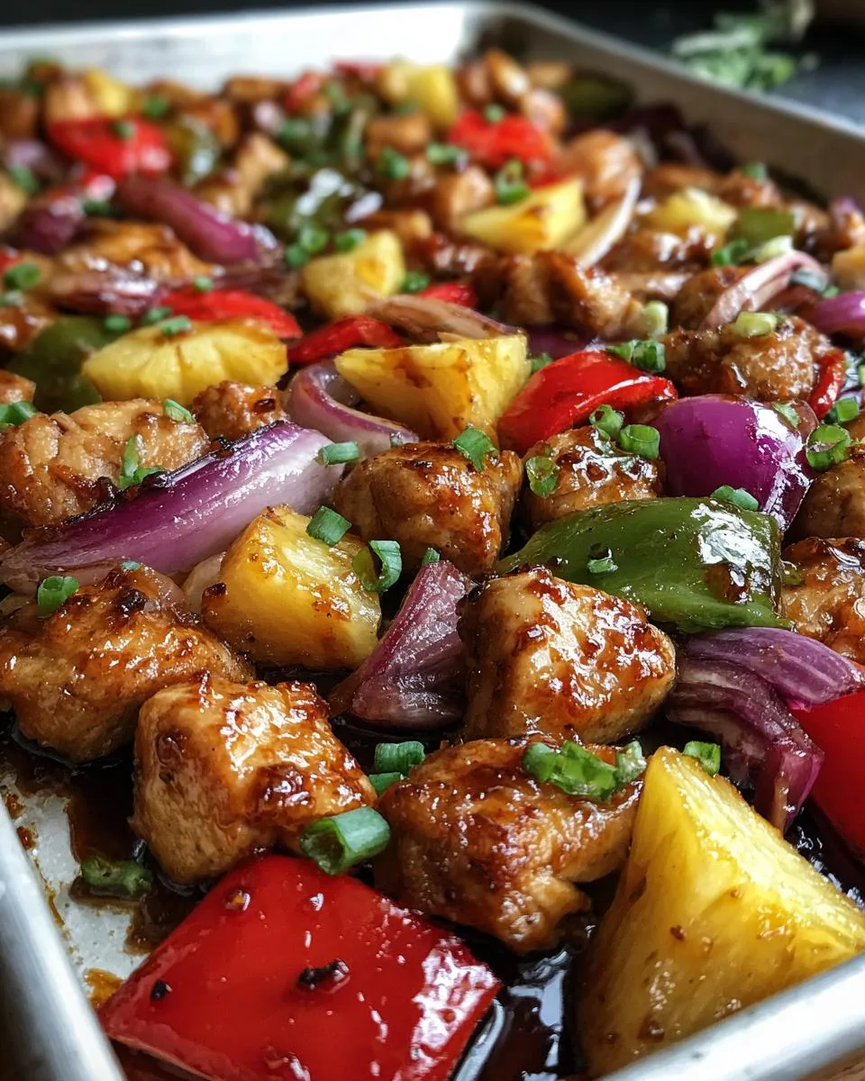 Hawaiian Chicken Sheet Pan - detail 2