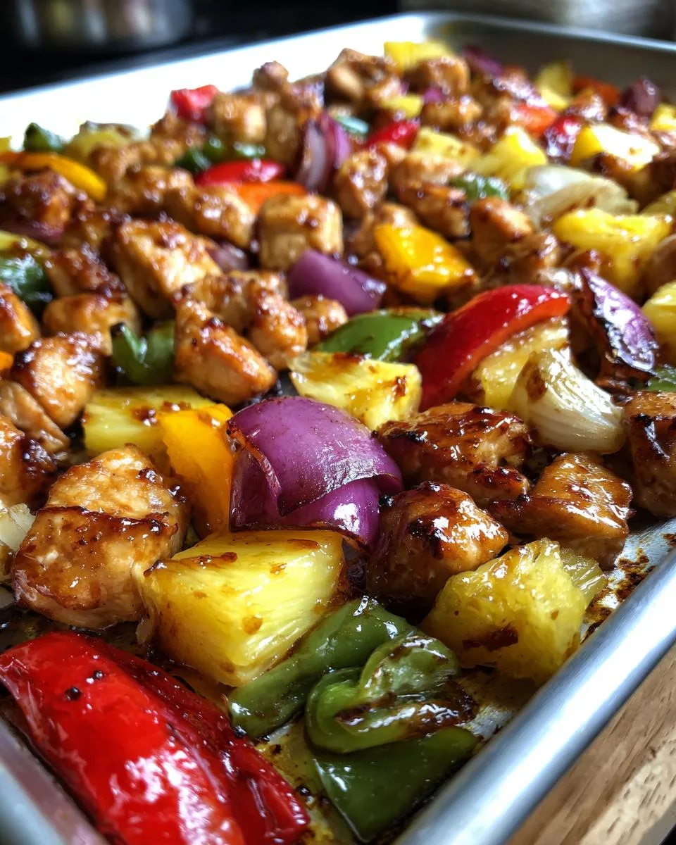 Hawaiian Chicken Sheet Pan - detail 3