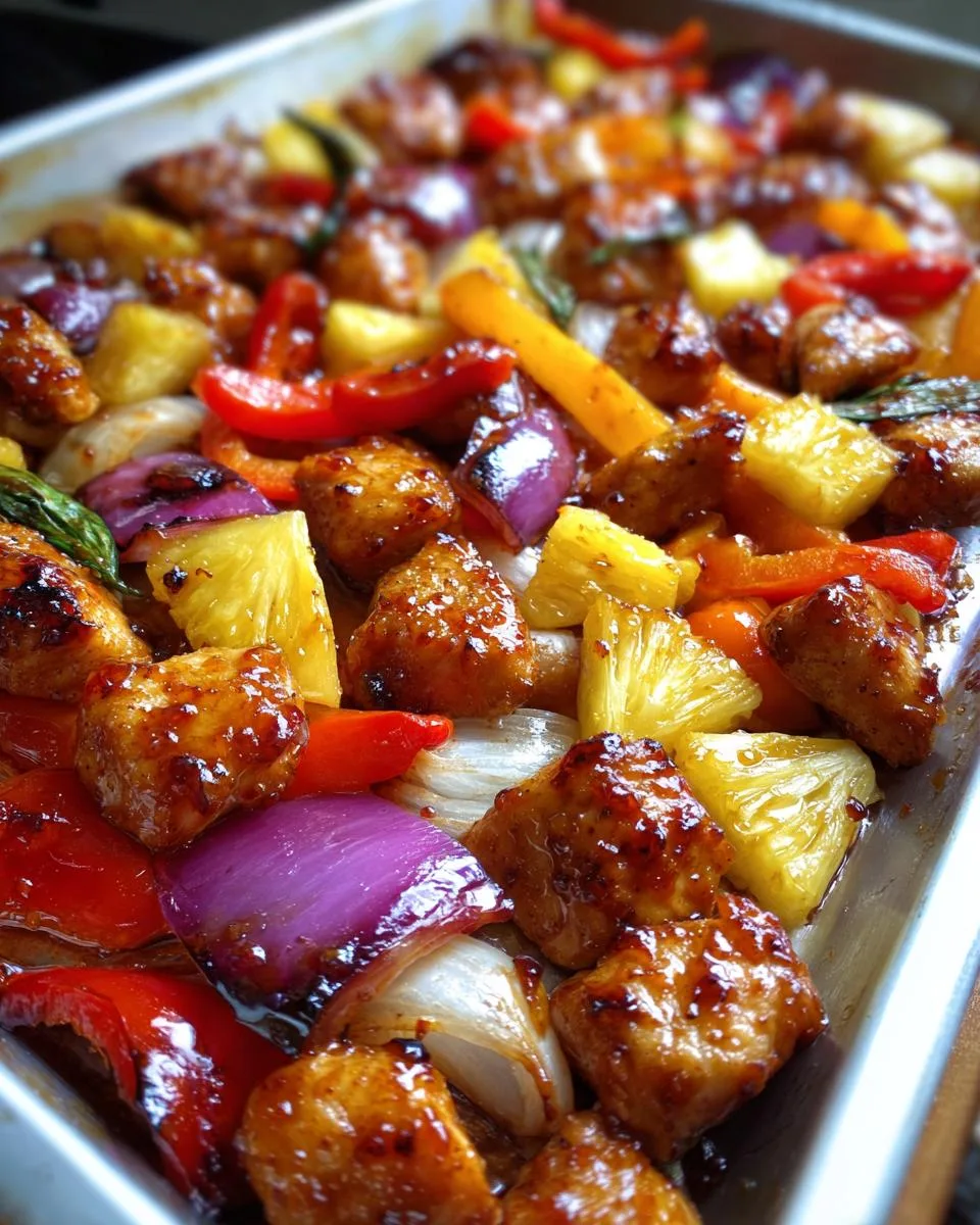 Hawaiian Chicken Sheet Pan - detail 4