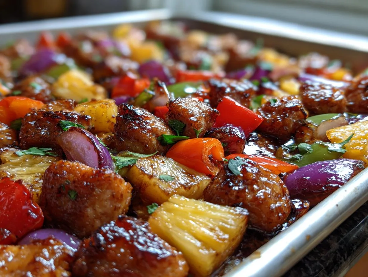 Hawaiian Chicken Sheet Pan