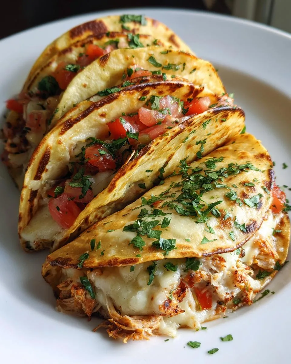 baked chicken tacos with flour tortillas - detail 4