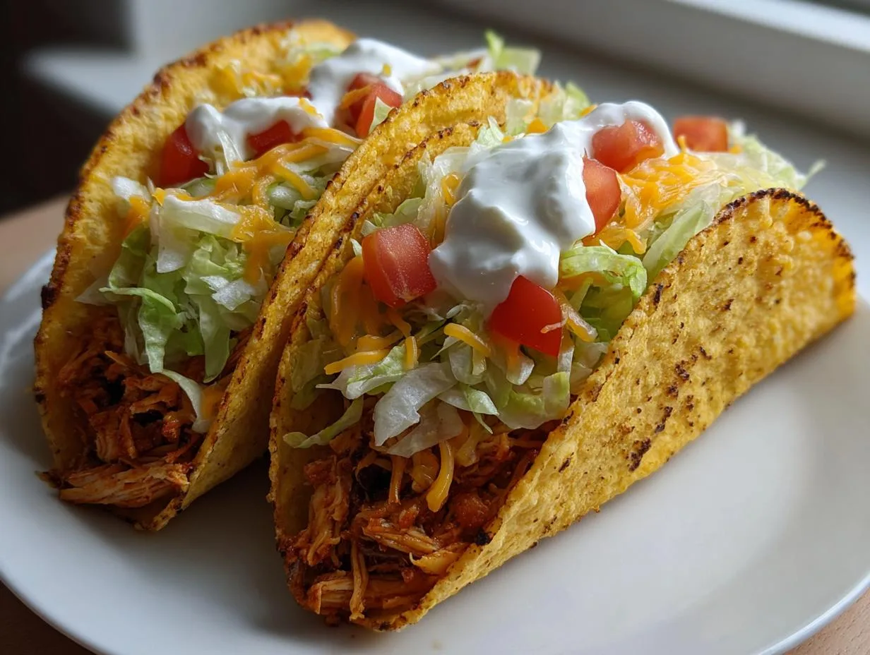 Baked Crispy Chicken Tacos