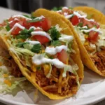 baked crunchy chicken tacos​