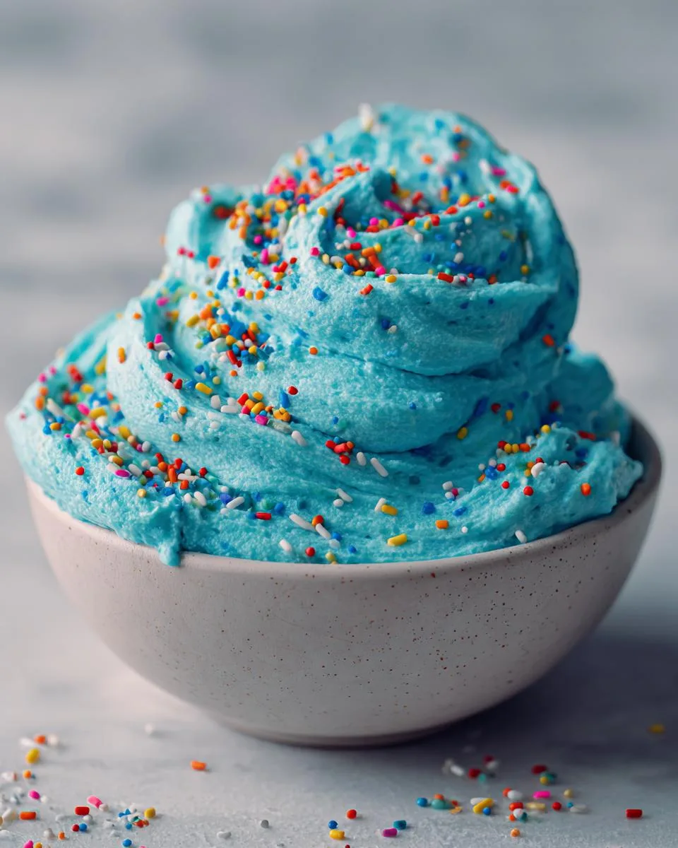 blue funfetti frosting - detail 4