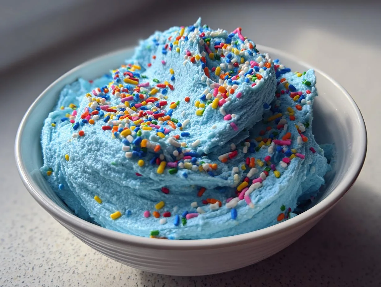 Blue Funfetti Frosting