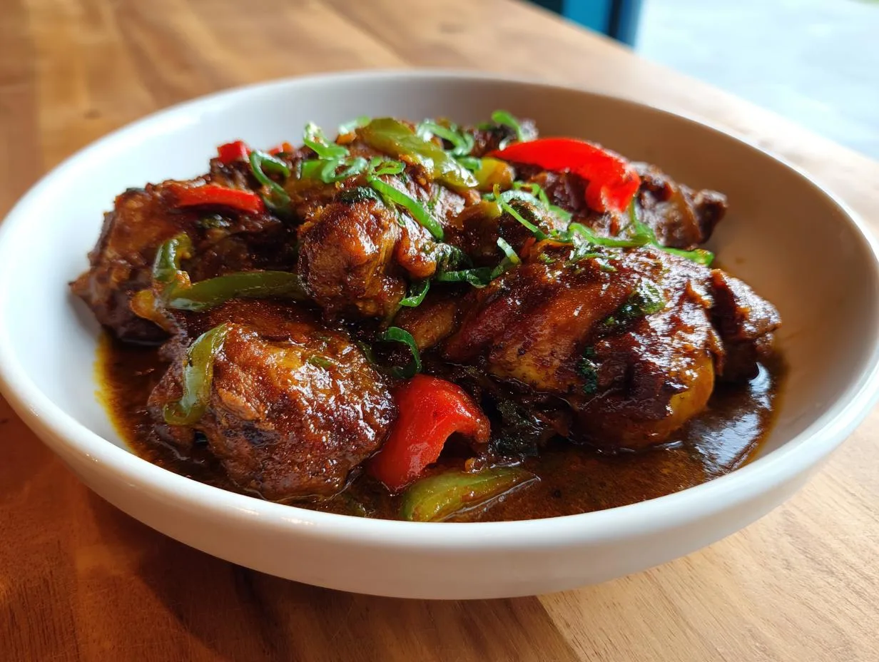 Brown Stew Chicken Trinidad