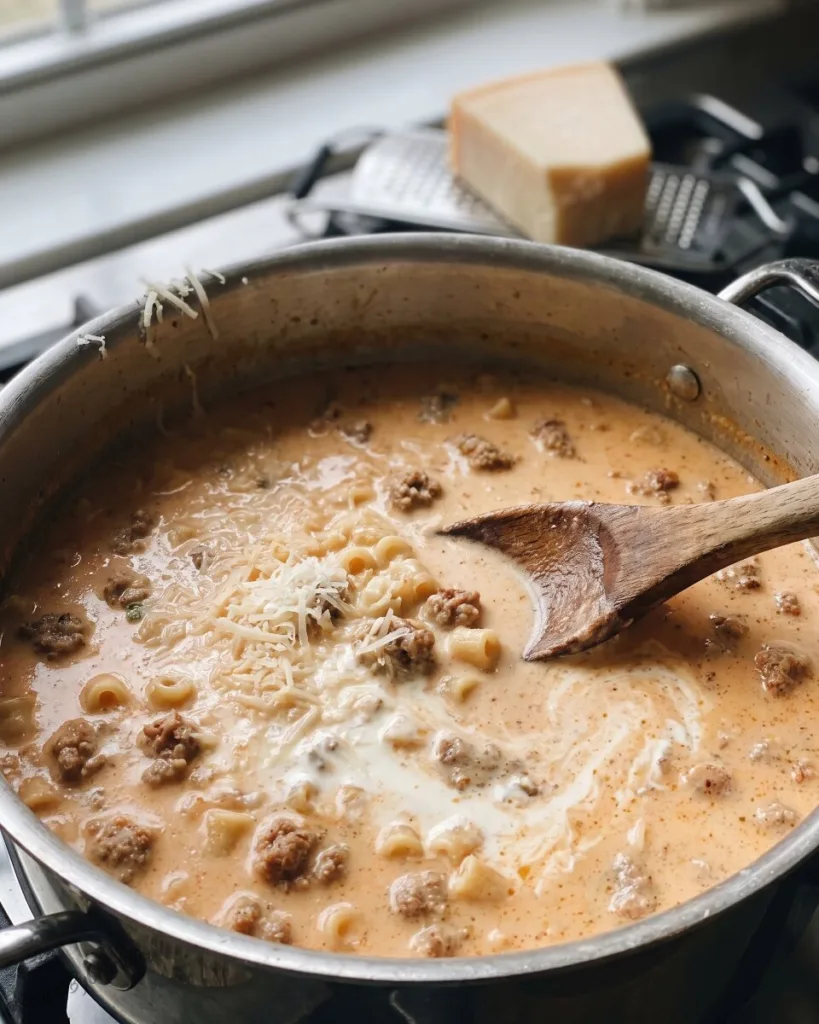 Creamy Parmesan Italian Sausage Soup 4