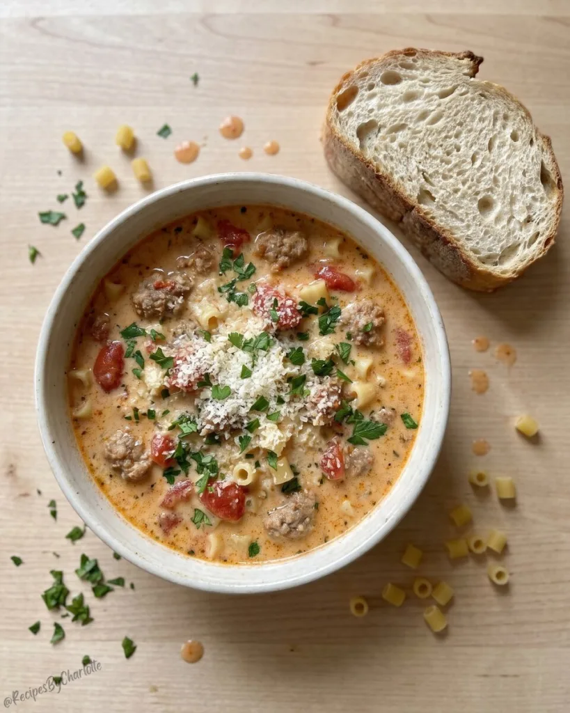 Creamy Parmesan Italian Sausage Soup 6
