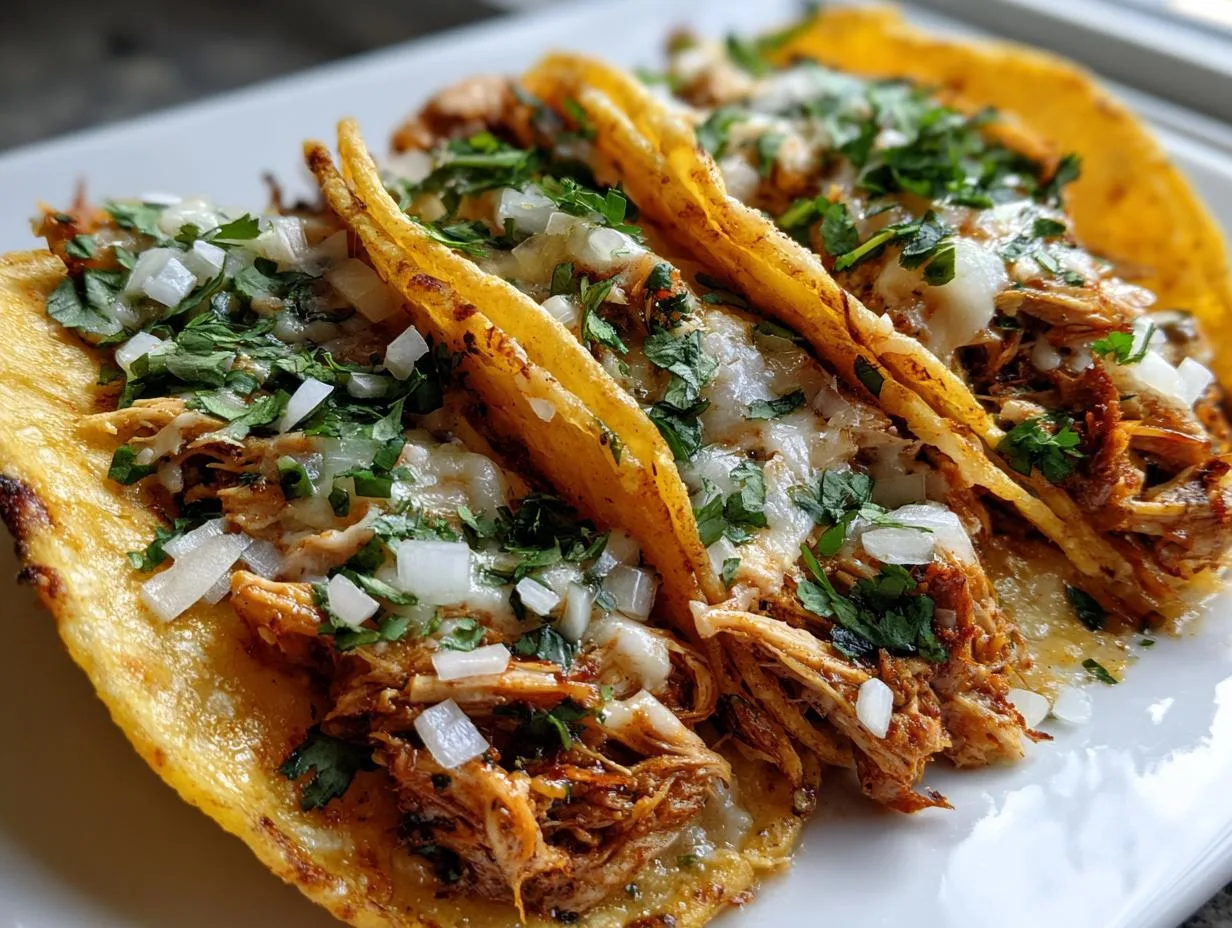 Crispy Baked Chicken Tacos