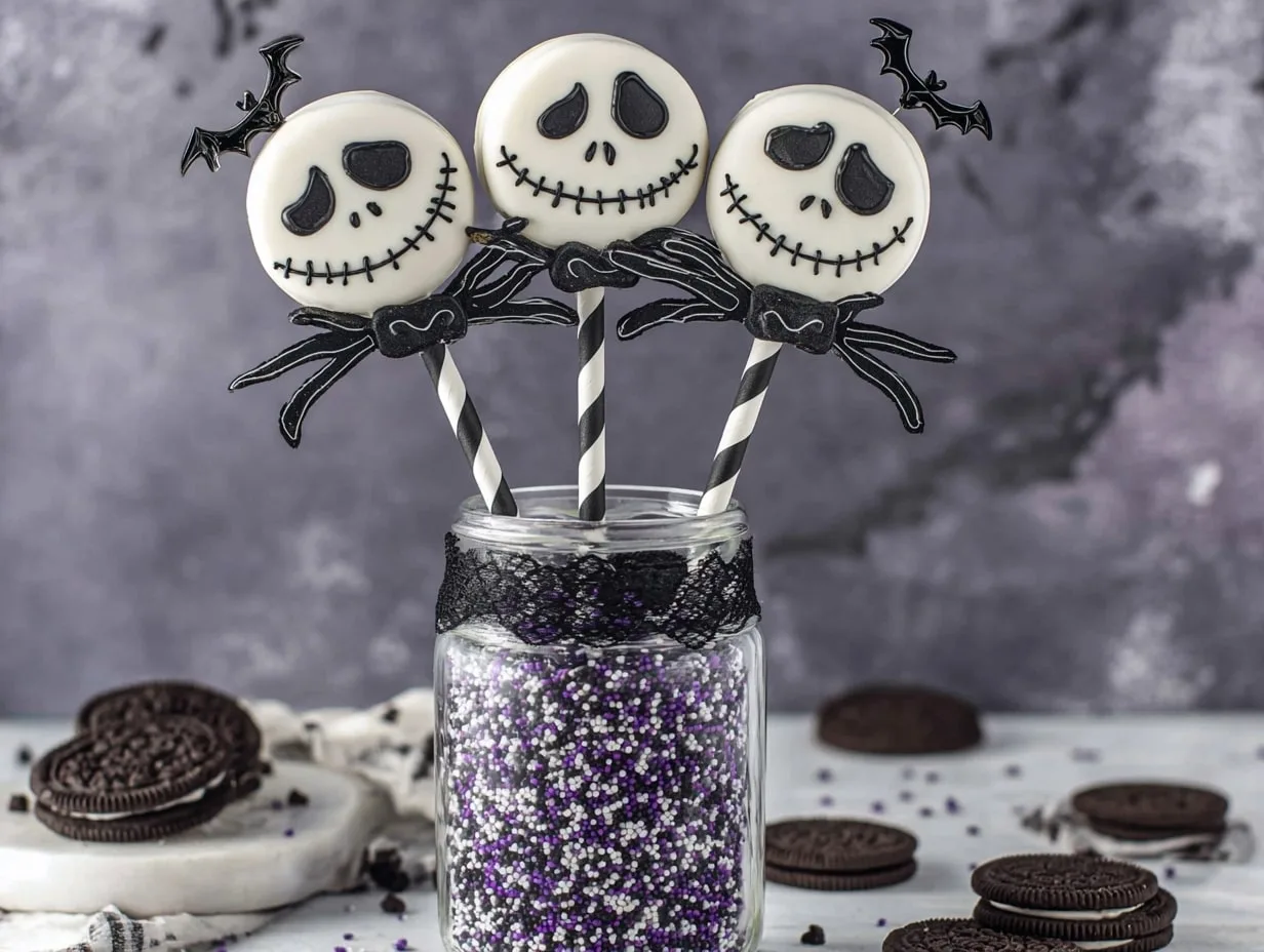 Jack Skellington Oreo Pops