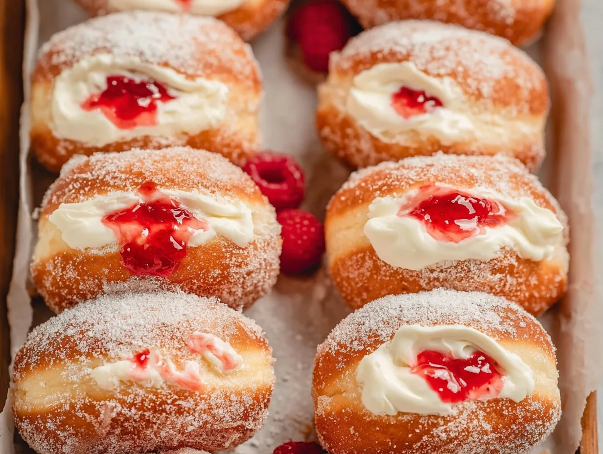 Raspberry Cheesecake Donuts