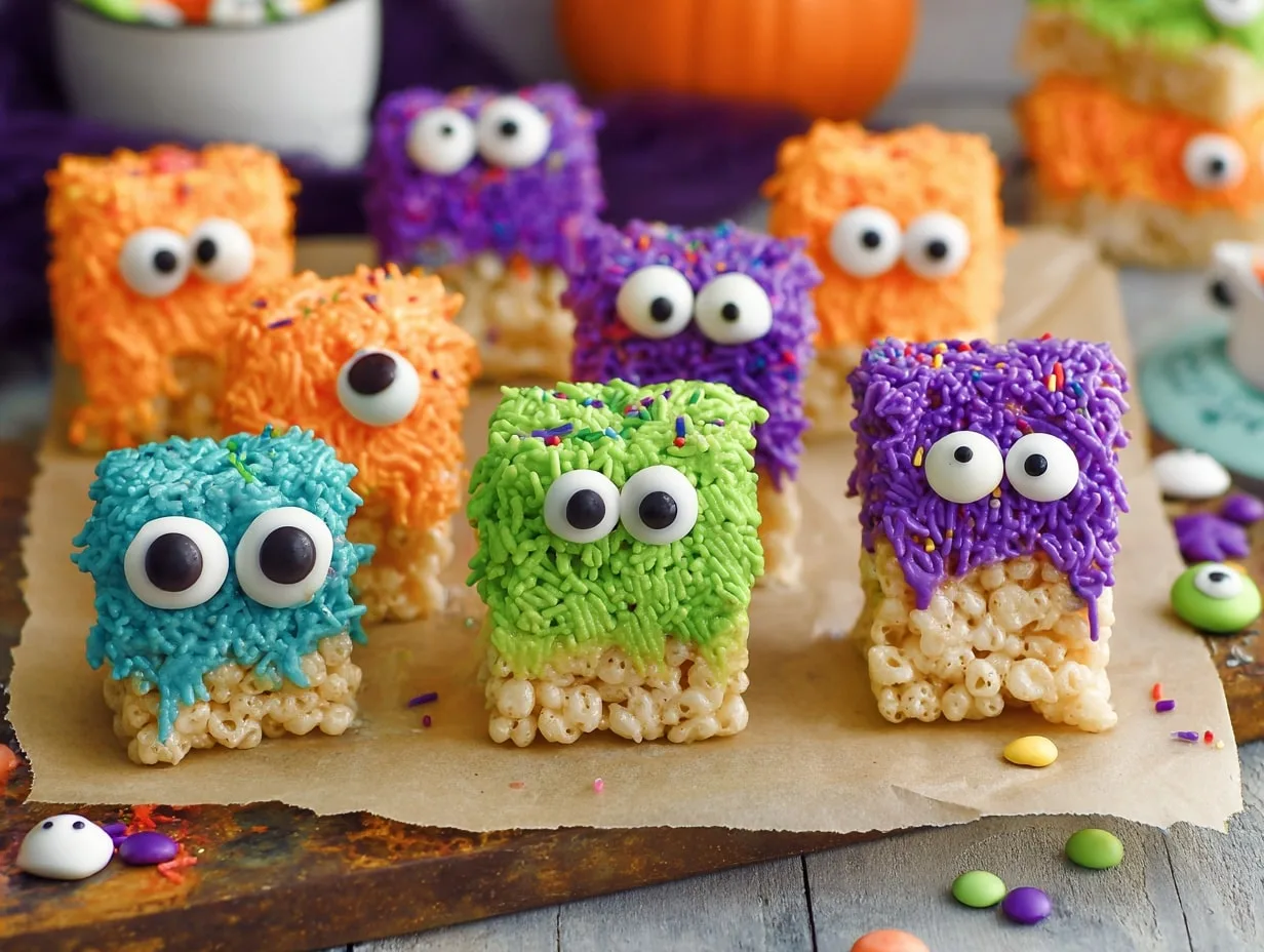 Rice Krispie Treat Monsters