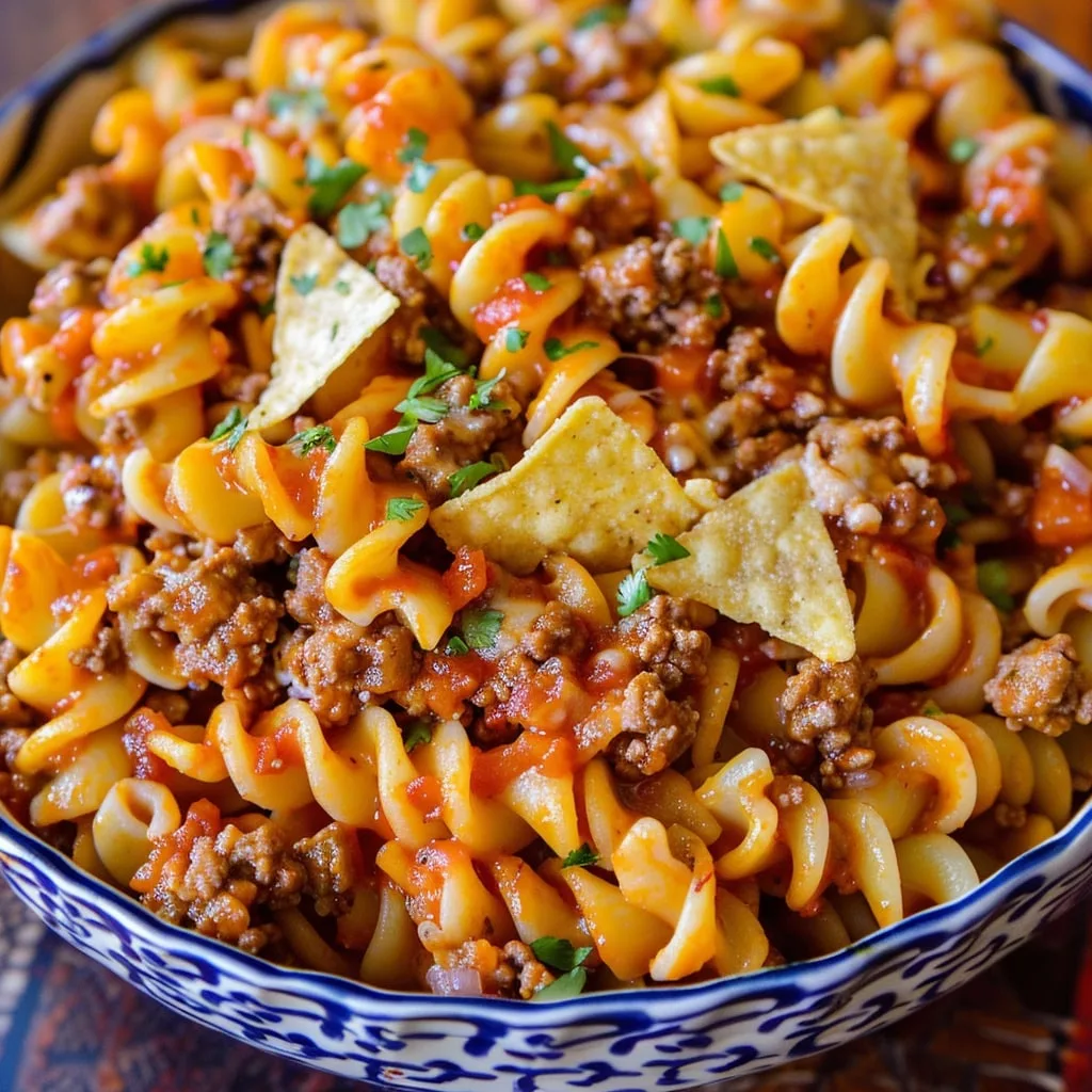 Cheesy Taco Pasta Recipe 1