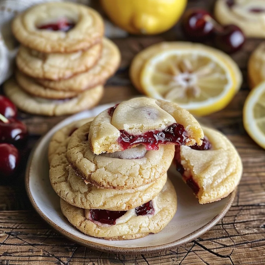 Cherry Lemon Cookies Recipe