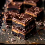 Chocolate Peanut Butter Fudge Bars Recipe