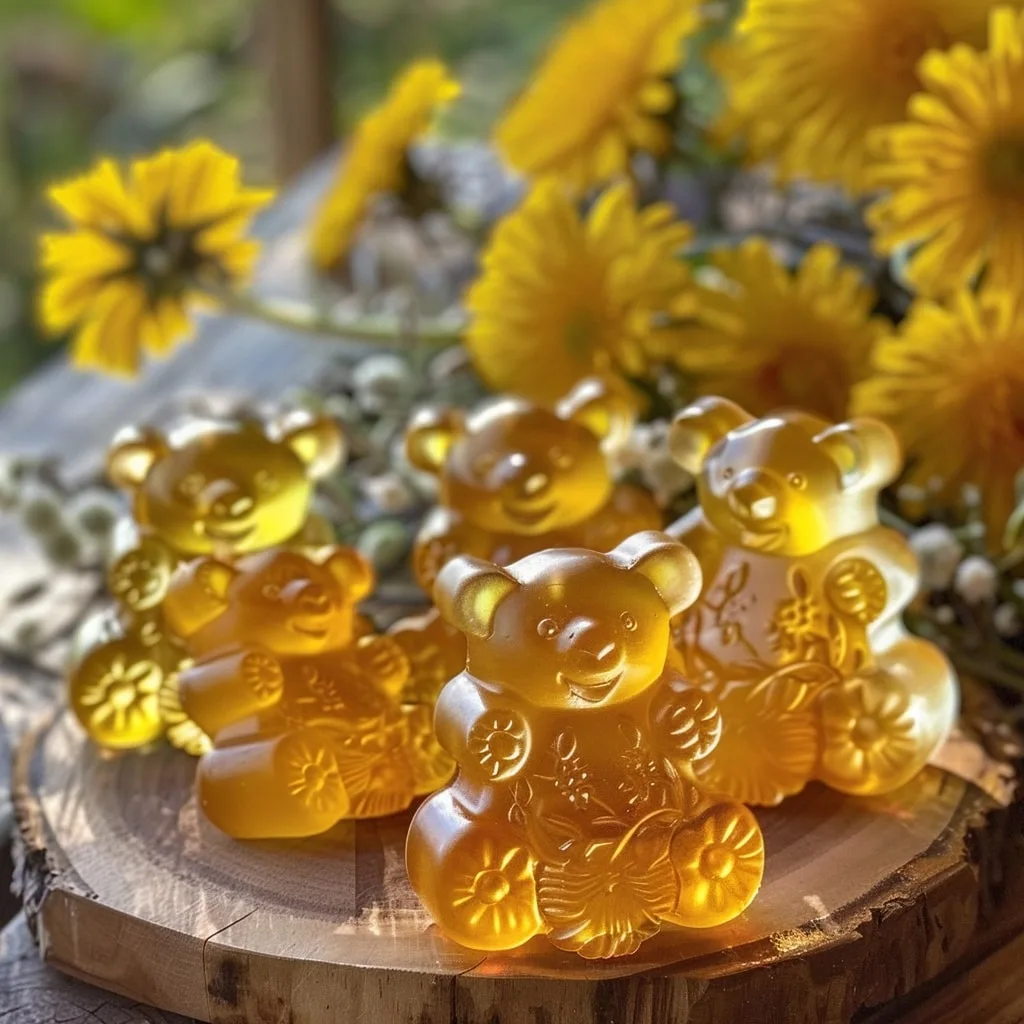 Dandelion and Honey Gummy Bears
