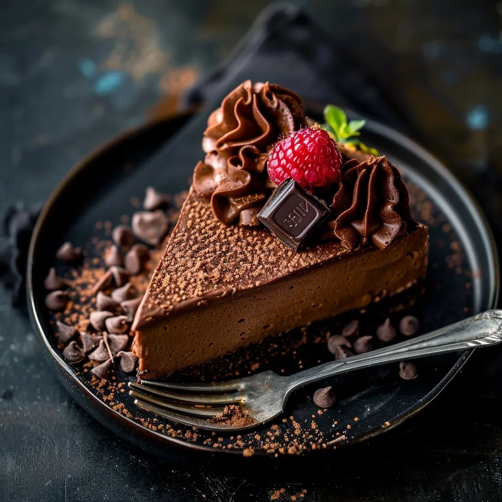 No-Bake Espresso Chocolate Cheesecake