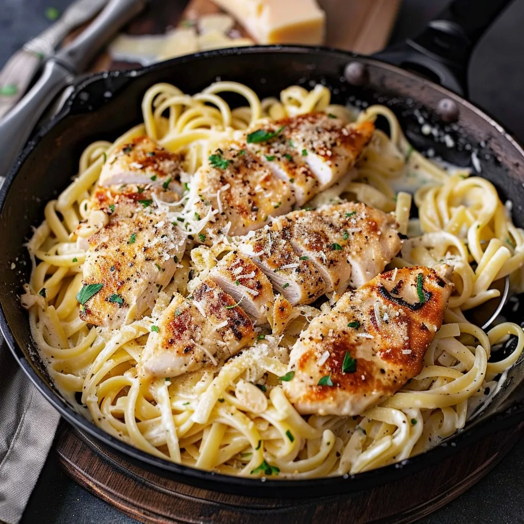 Garlic Parmesan Chicken Pasta Bake 2