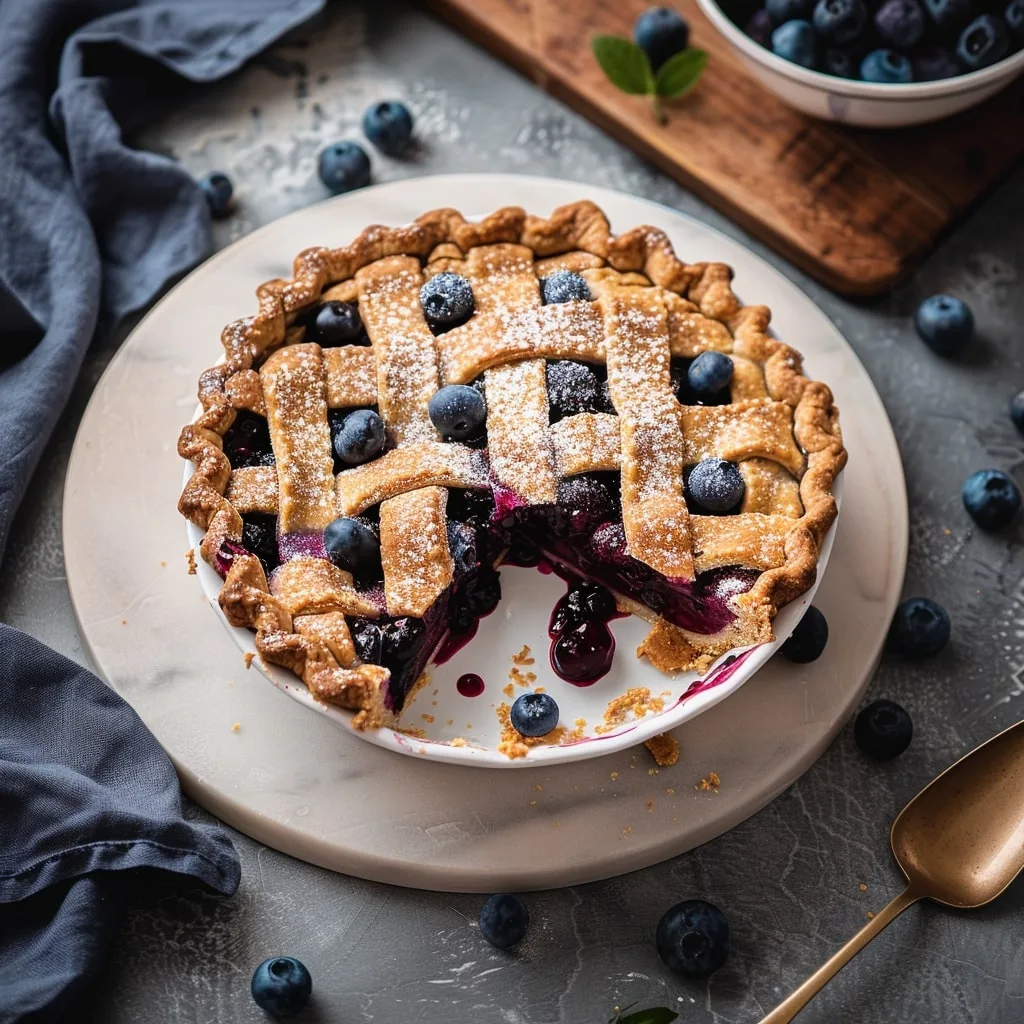 Homemade Blueberry Pie