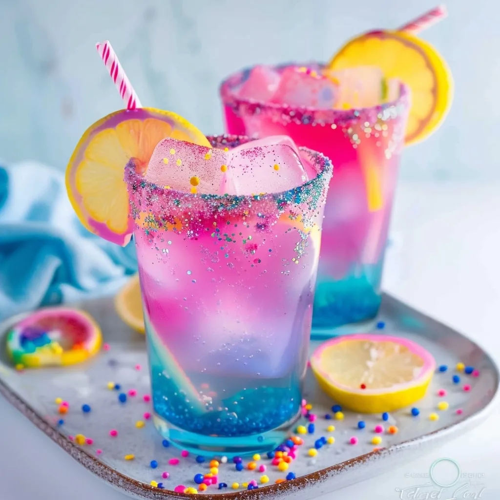 Homemade Unicorn Lemonade