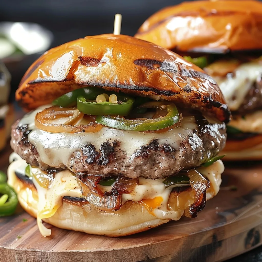 Jalapeño Onion Smash Burgers