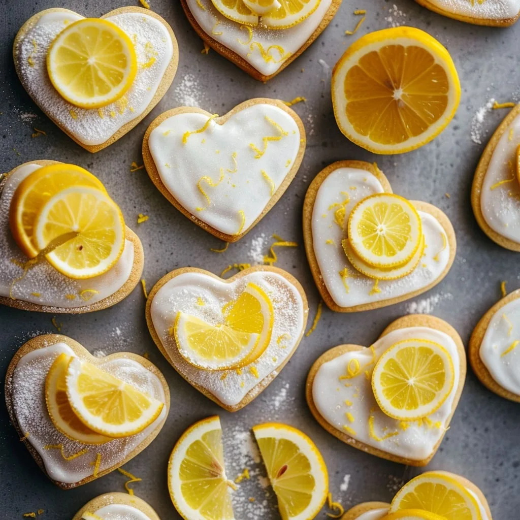 Lemon Cookie Hearts Recipe