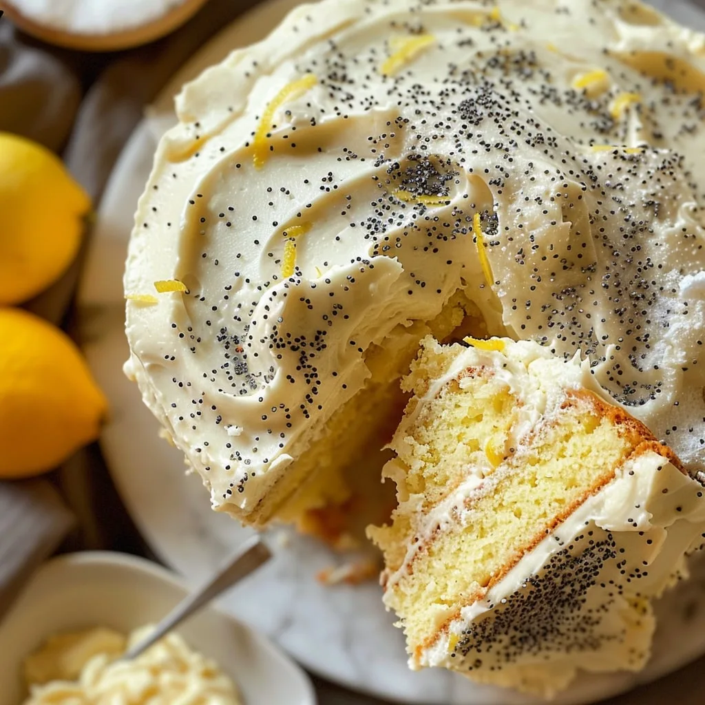 Lemon Poppy Seed Pudding Cake Recipe