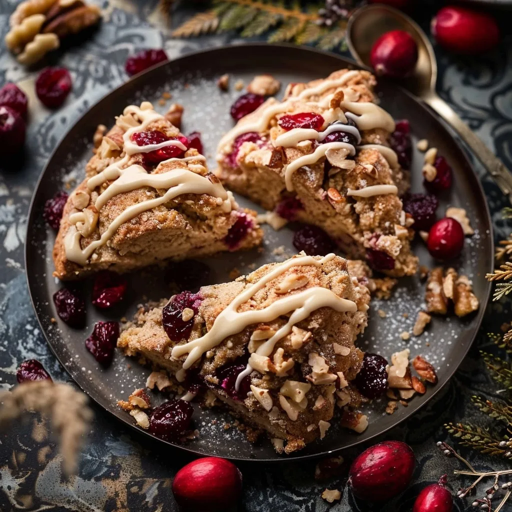 Maple Walnut Cranberry Scones Recipe