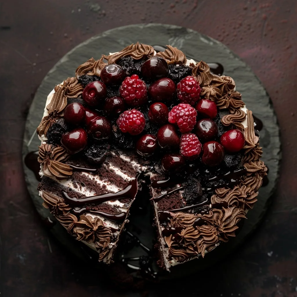 Mile-High Black Forest Cake Recipe