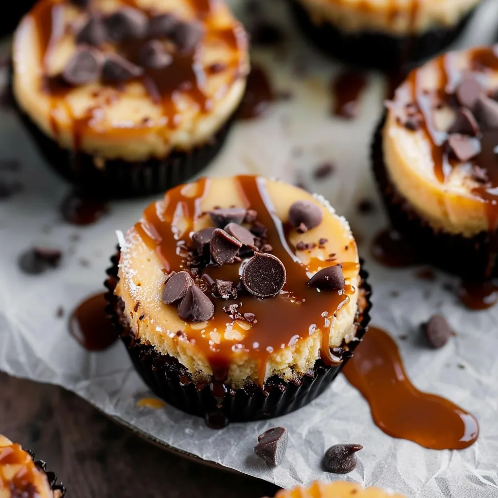 Mini Caramel Cheesecakes