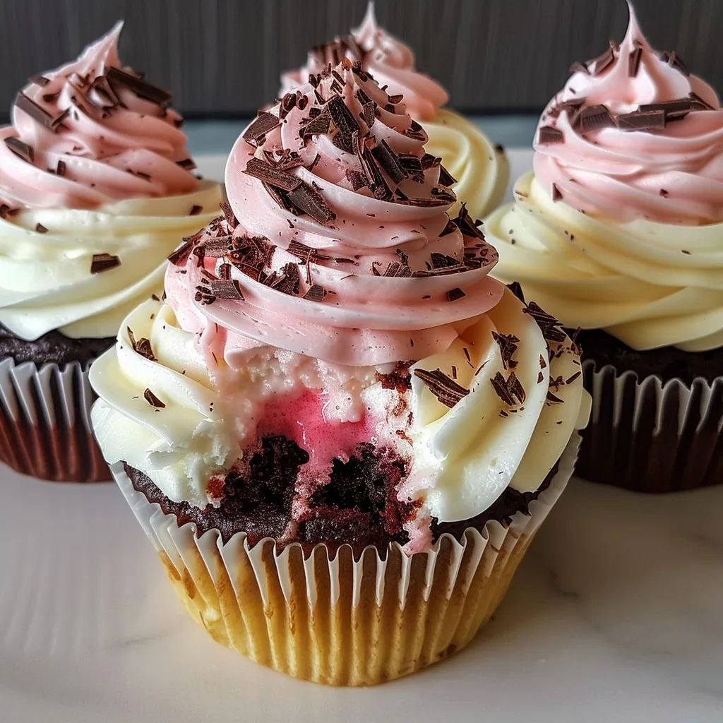 Neapolitan Cupcakes 1
