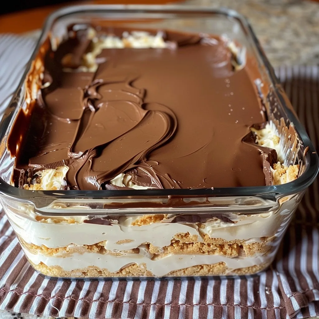 No-Bake Chocolate Eclair Cake