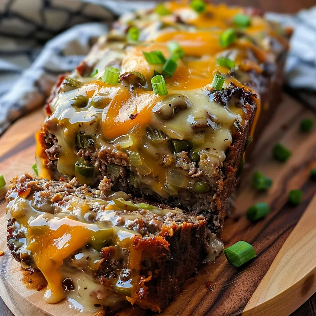 Philly Cheesesteak Meatloaf