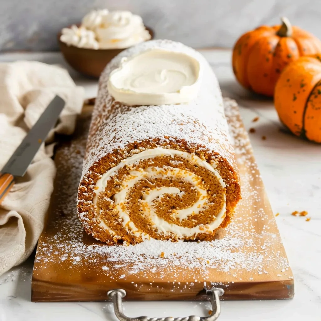 Pumpkin Roll Cake