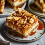 Salted Caramel Apple Cheesecake Bars