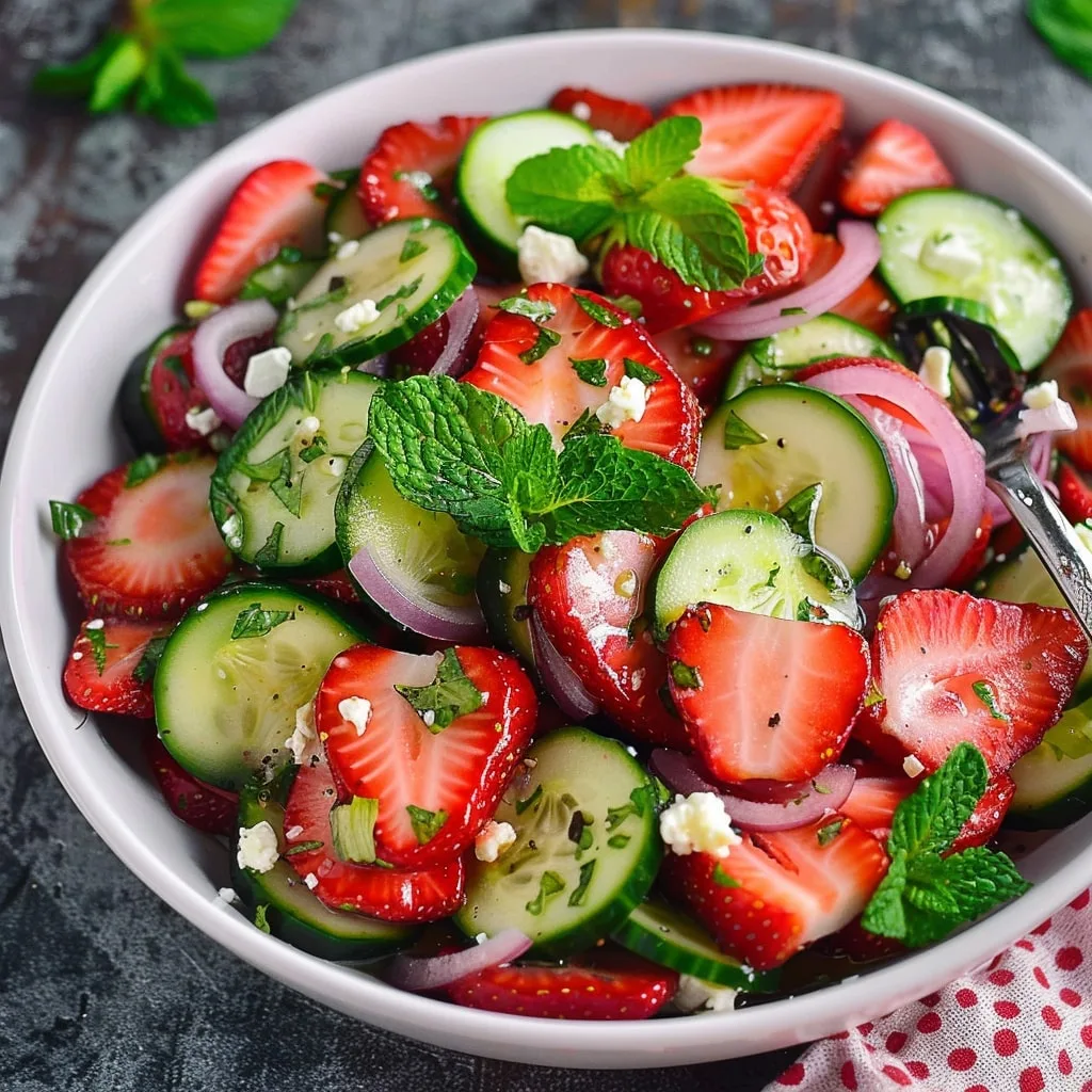 Strawberry Cucumber Salad