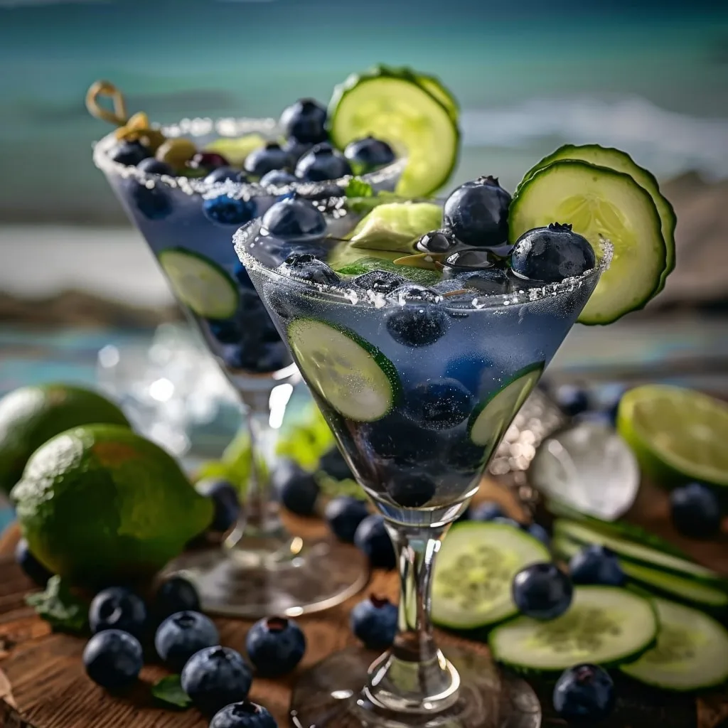 Tito’s Blueberry Cucumber Martini Recipe