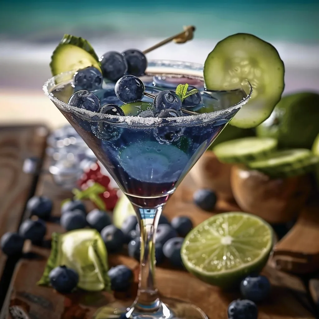 Tito’s Blueberry Cucumber Martini